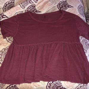 Never Worn Free people Odyssey peplum top